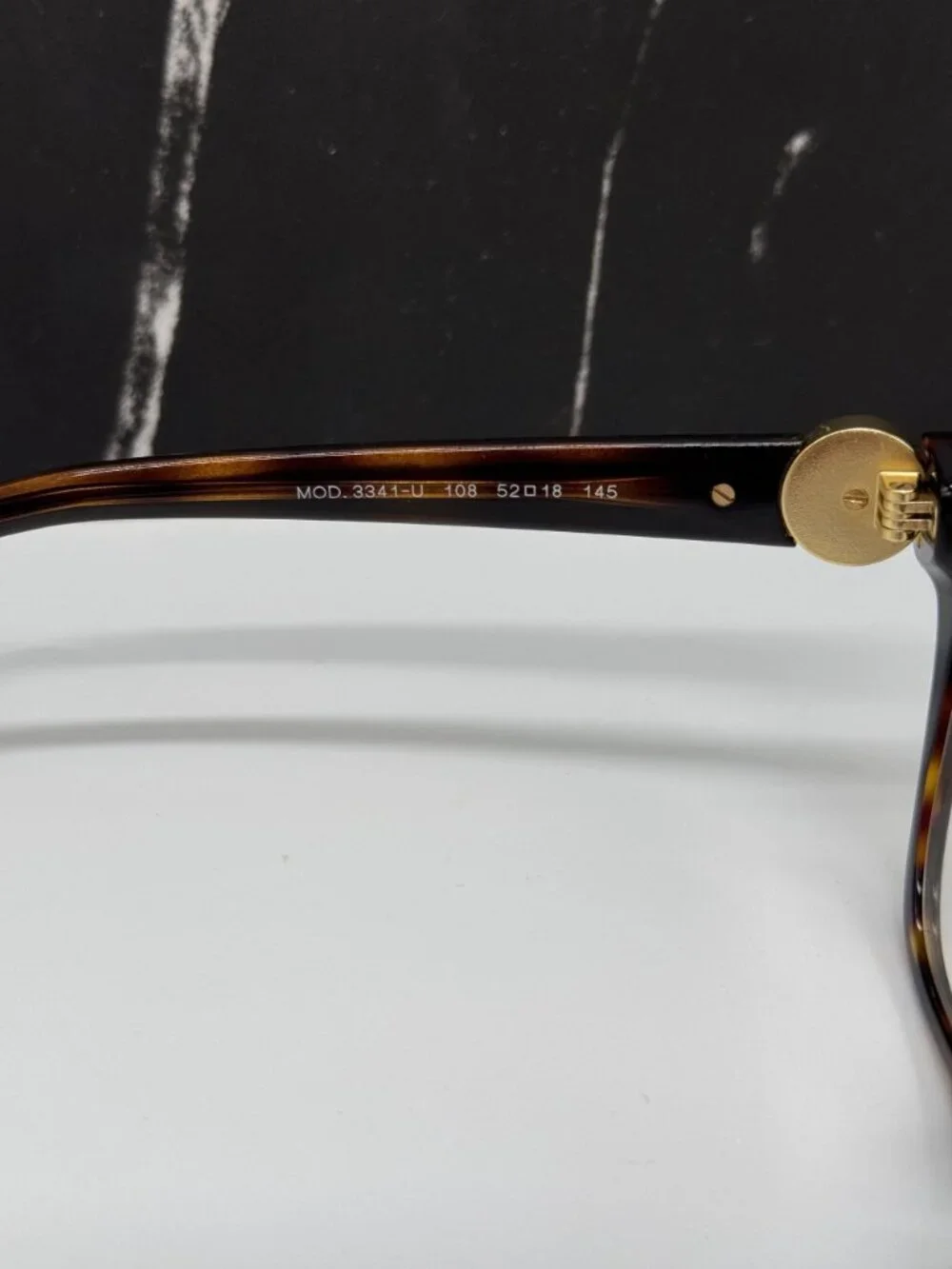 NEW VERSACE MOD 3341U 108 HAVANA WOMEN CAT EYE EYEGLASSES VE3341U 108 EYEWEAR